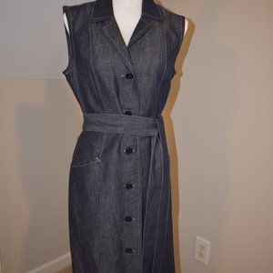 Talbots sleveless shirt dress
